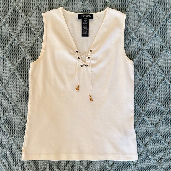 Jones New York Tops - Vtg Jones New York Signature Petite Sleeveless Top